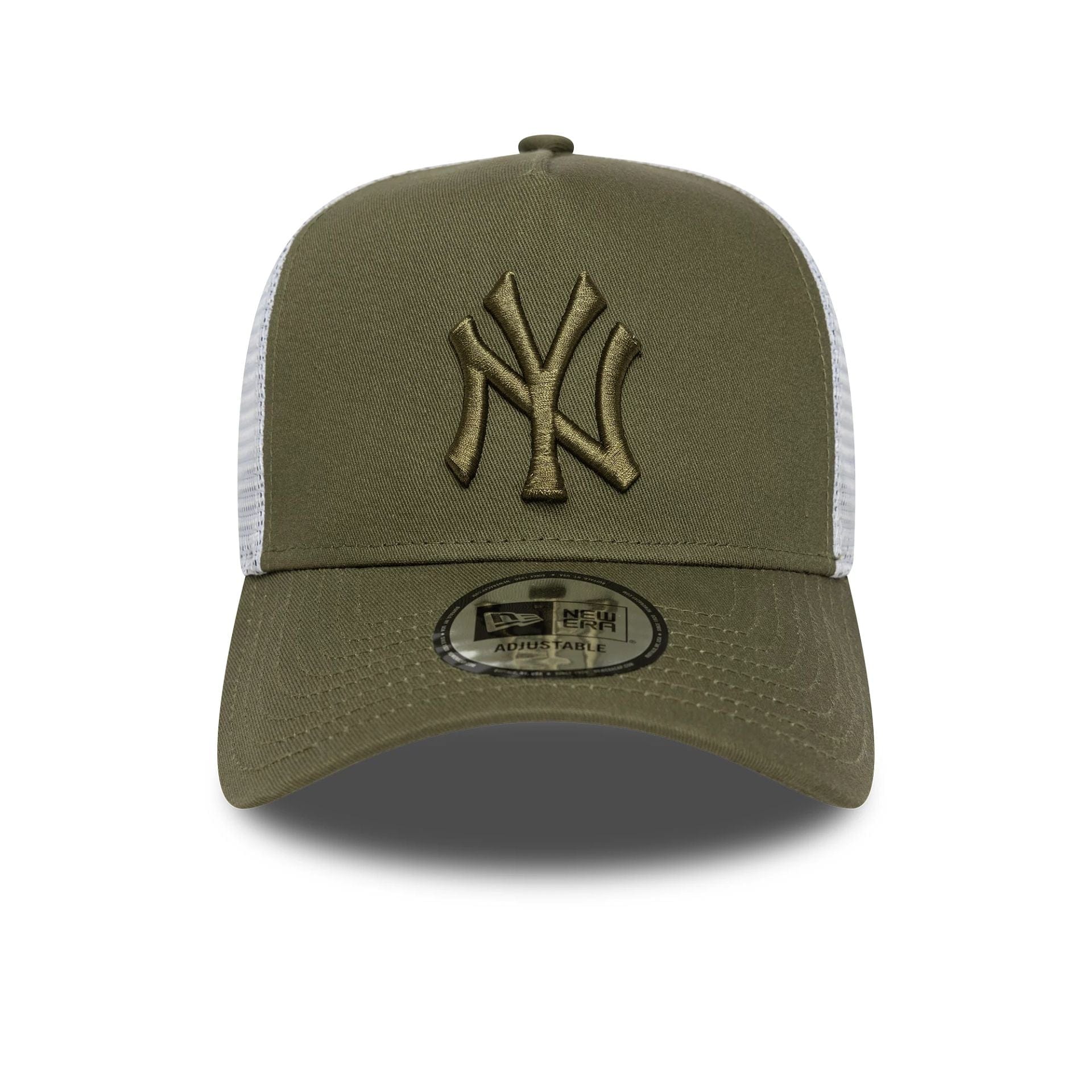 New Era - New York Yankees - League Essentials Trucker Cap - Olive Tonal - Headz Up 