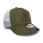 New Era - New York Yankees - League Essentials Trucker Cap - Olive Tonal - Headz Up 