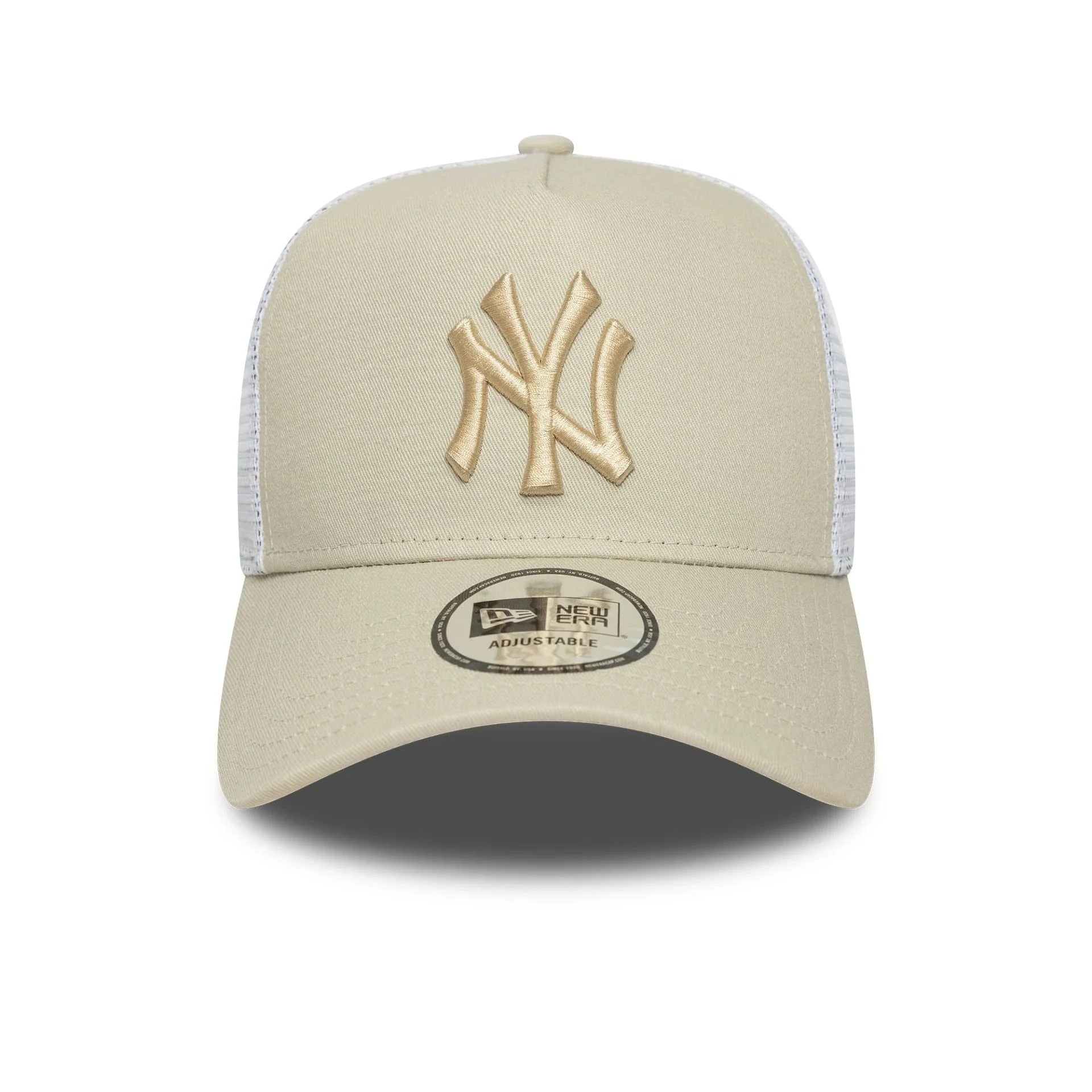 New Era - New York Yankees - League Essentials Trucker Cap - Stone Tonal - Headz Up 