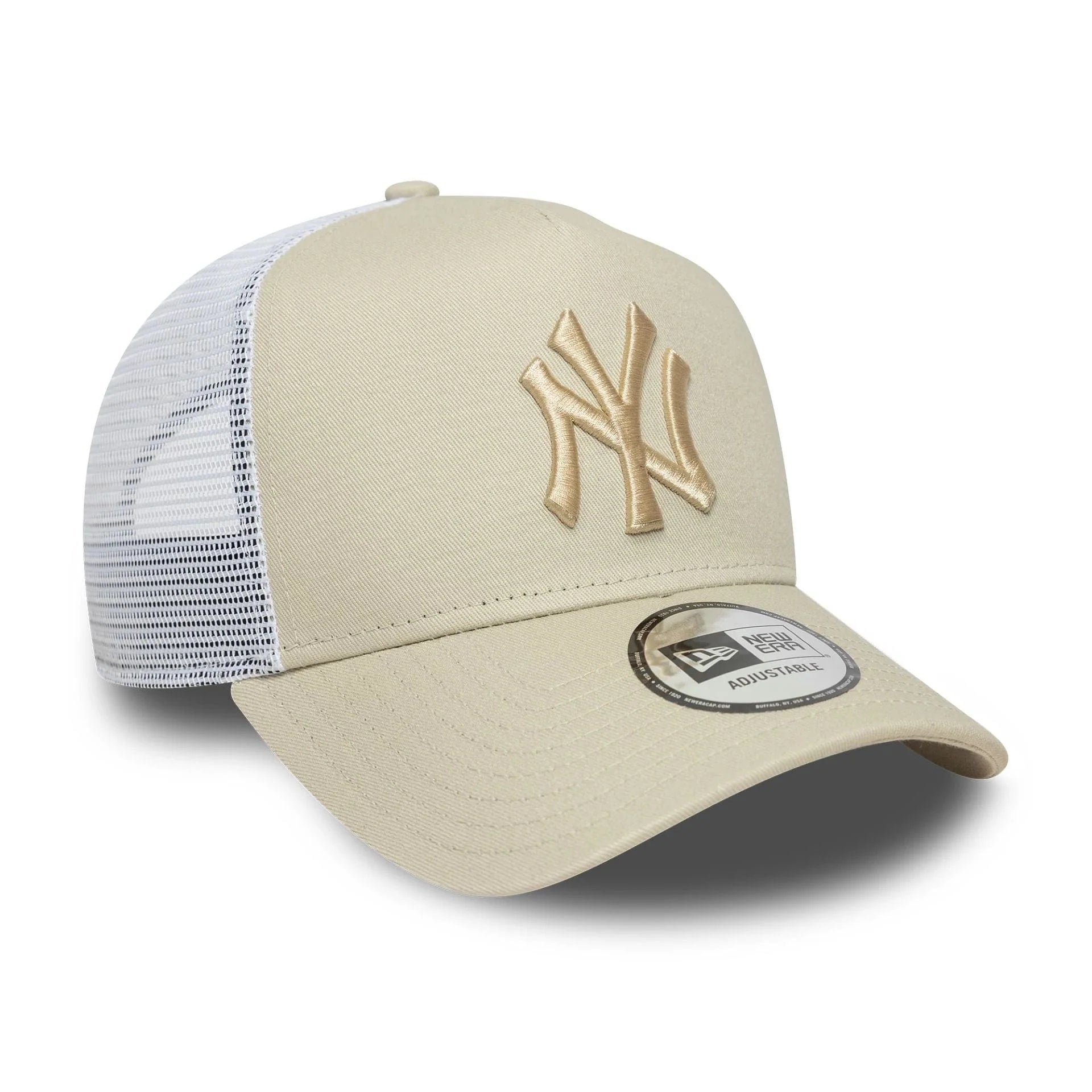 New Era - New York Yankees - League Essentials Trucker Cap - Stone Tonal - Headz Up 