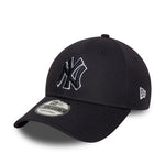 New Era 9FORTY New York Yankees cap i navy med outline-design og justerbar rem