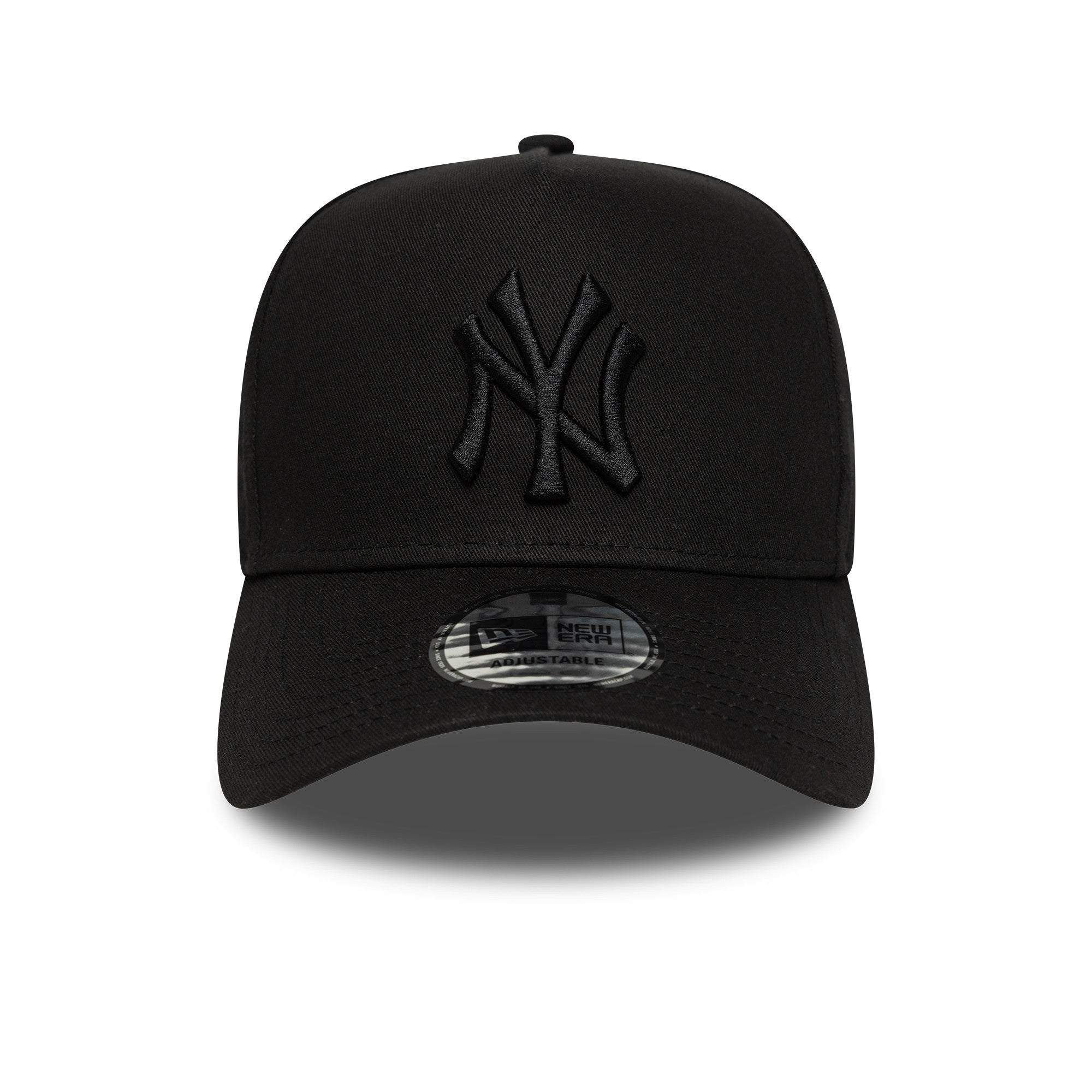 New Era - New York Yankees - League Essential - E-Frame Cap - Black On Black - Headz Up 