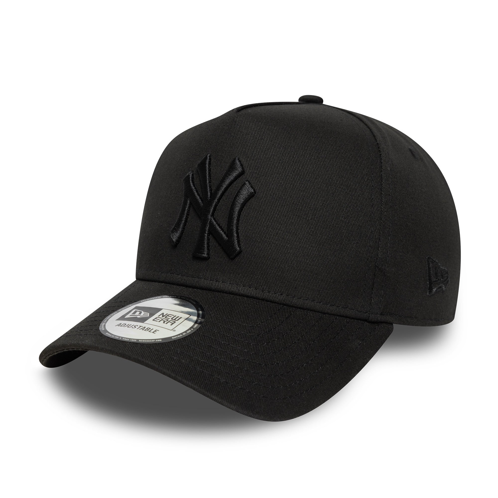 New Era - New York Yankees - League Essential - E-Frame Cap - Black On Black - Headz Up 
