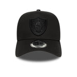 New Era - Las Vegas Raiders - League Essential - E-Frame Cap - Black On Black - Headz Up 