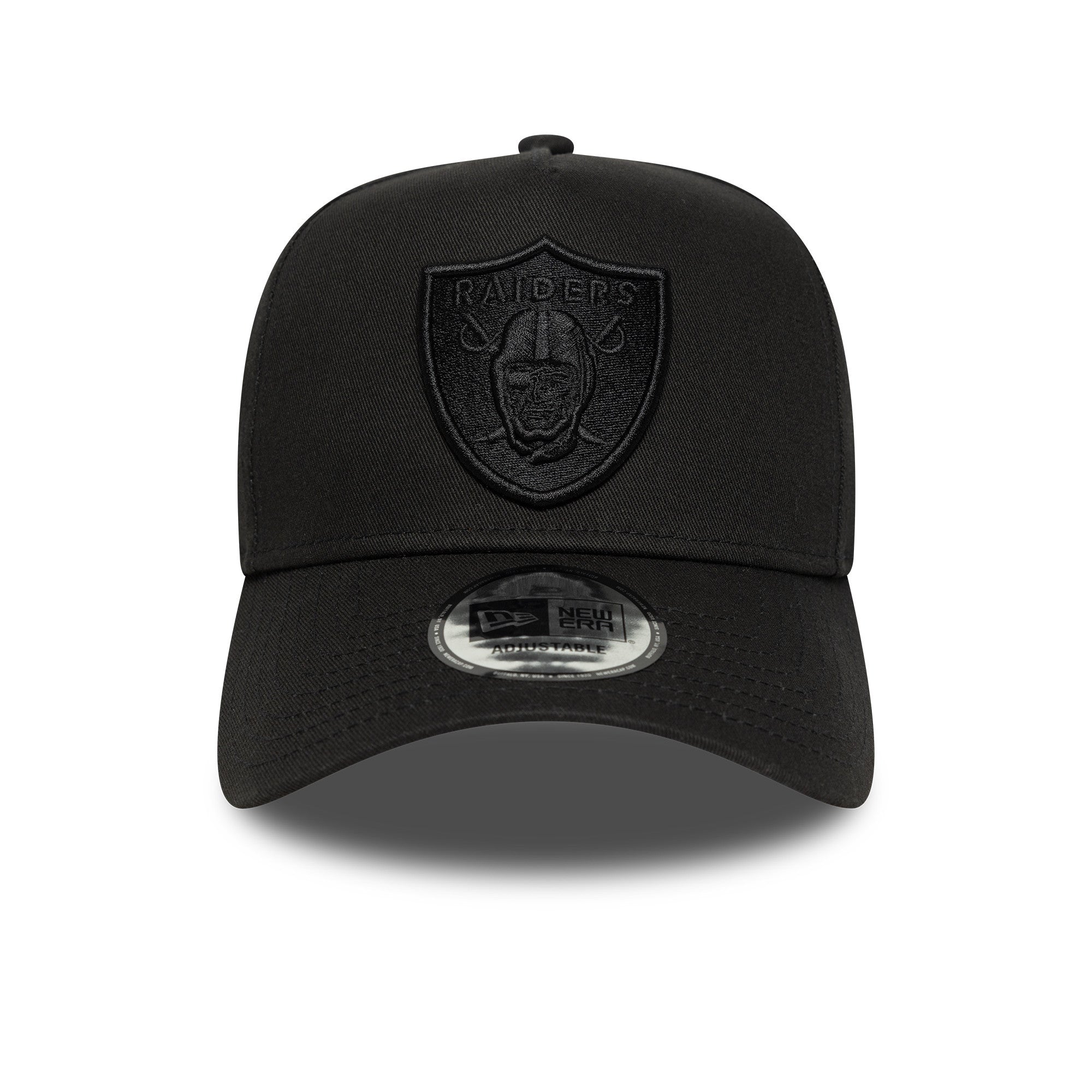 New Era - Las Vegas Raiders - League Essential - E-Frame Cap - Black On Black - Headz Up 
