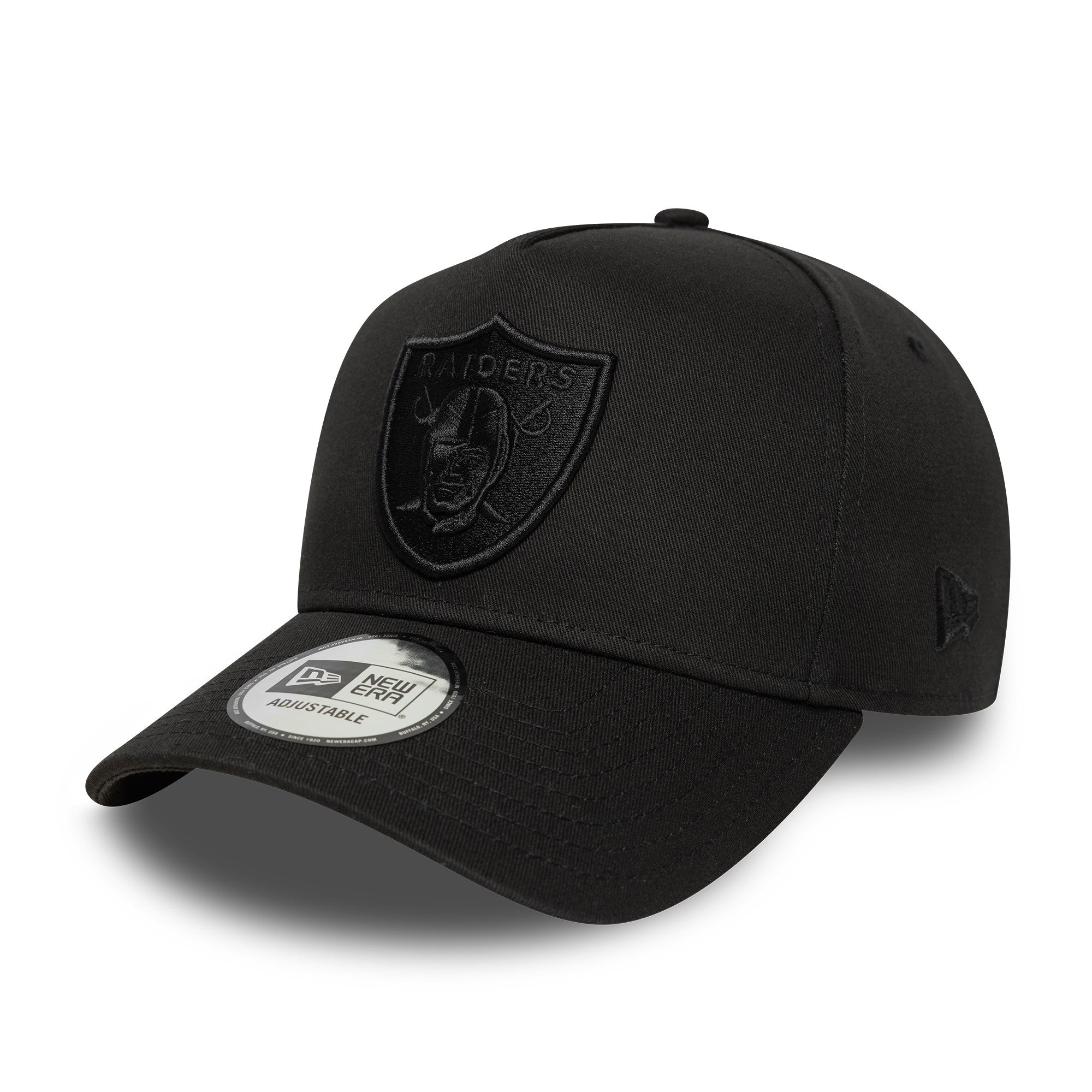 New Era - Las Vegas Raiders - League Essential - E-Frame Cap - Black On Black - Headz Up 