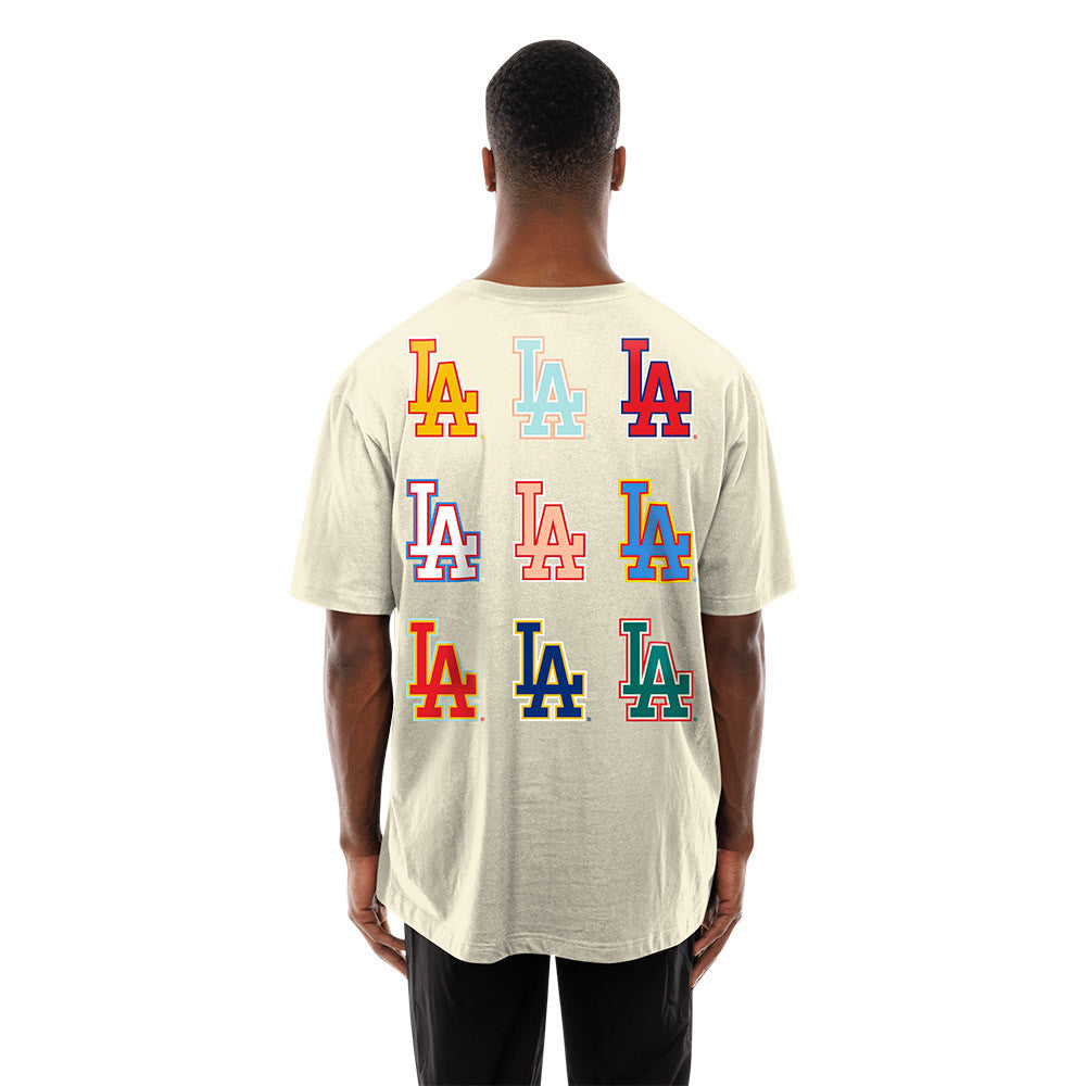 New Era - MLB Lifestyle Graphic Tee - Los Angeles Dodgers - Chrome - Headz Up 