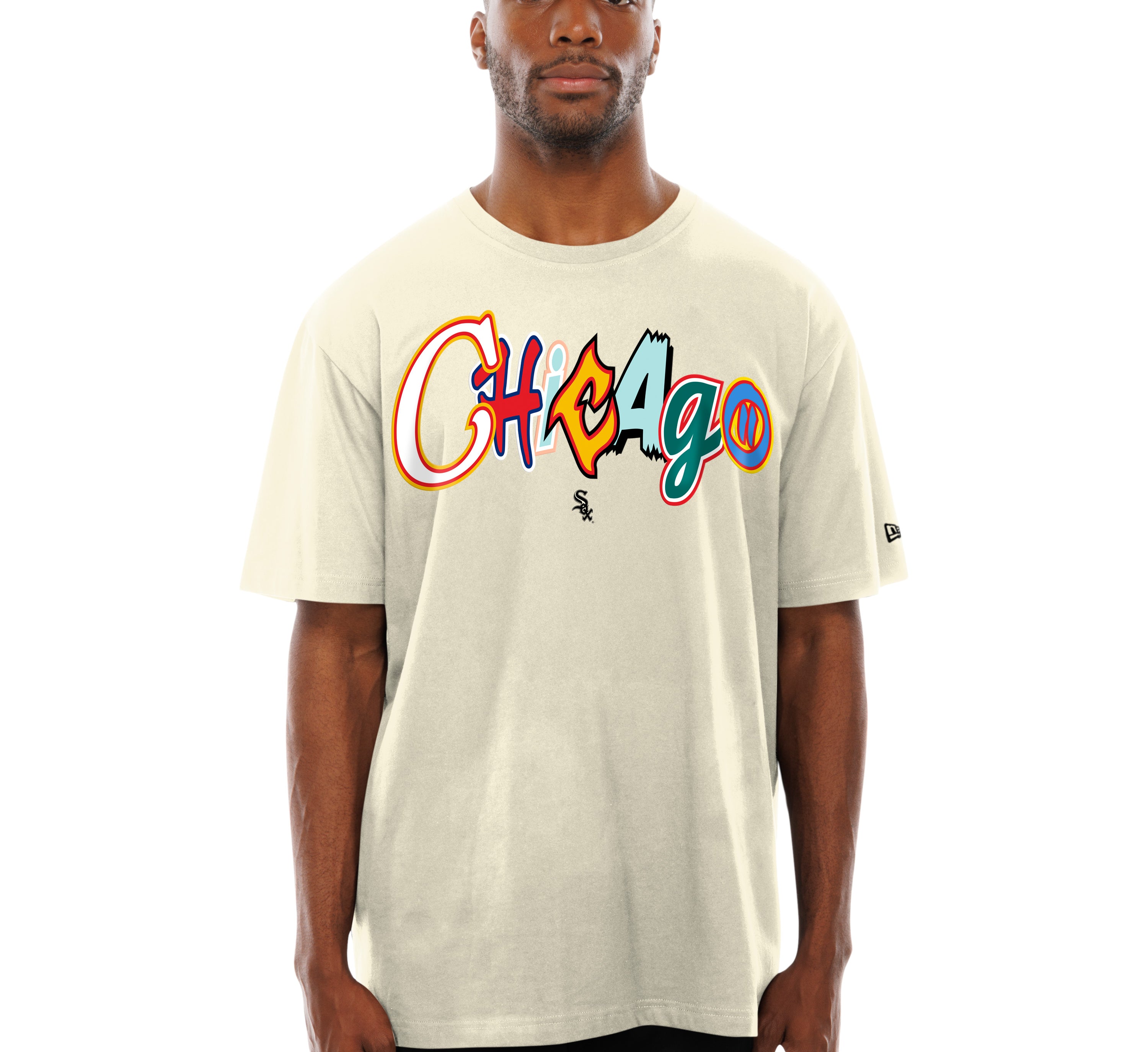 New Era - MLB Lifestyle Graphic Tee - Chicago White Sox - Chrome - Headz Up 