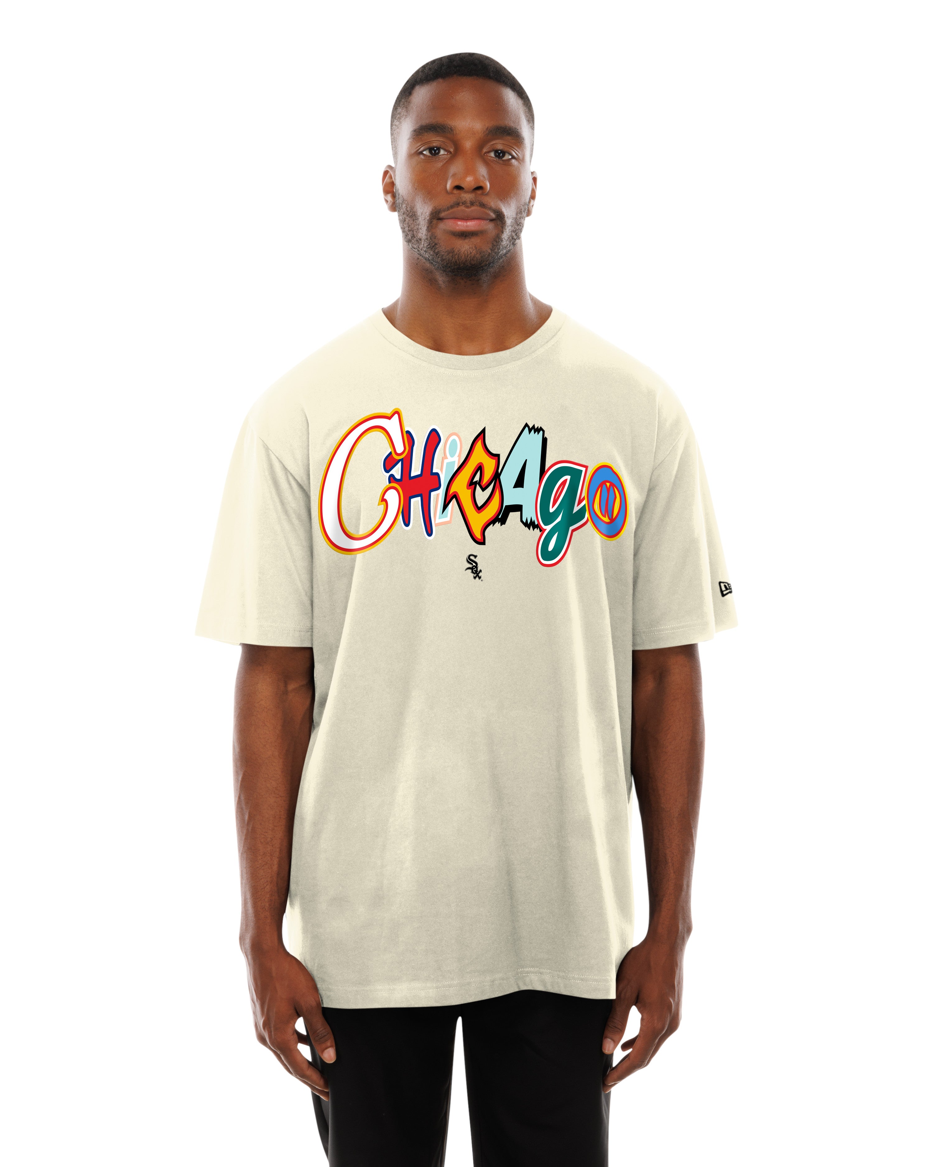 New Era - MLB Lifestyle Graphic Tee - Chicago White Sox - Chrome - Headz Up 
