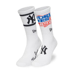New Era - MLB WS Crew Socks - 2 Pack - New York Yankees - White - Headz Up 