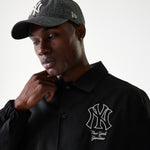 New Era - MLB TWILL COACHES JACKET - New York Yankees - Black - Headz Up 