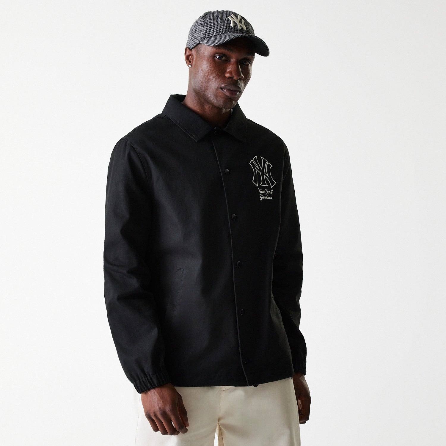 New Era - MLB TWILL COACHES JACKET - New York Yankees - Black - Headz Up 