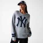 New Era - MLB KNIT SWEATER - New York Yankees - Grey Med - Headz Up 