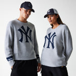 New Era - MLB KNIT SWEATER - New York Yankees - Grey Med - Headz Up 