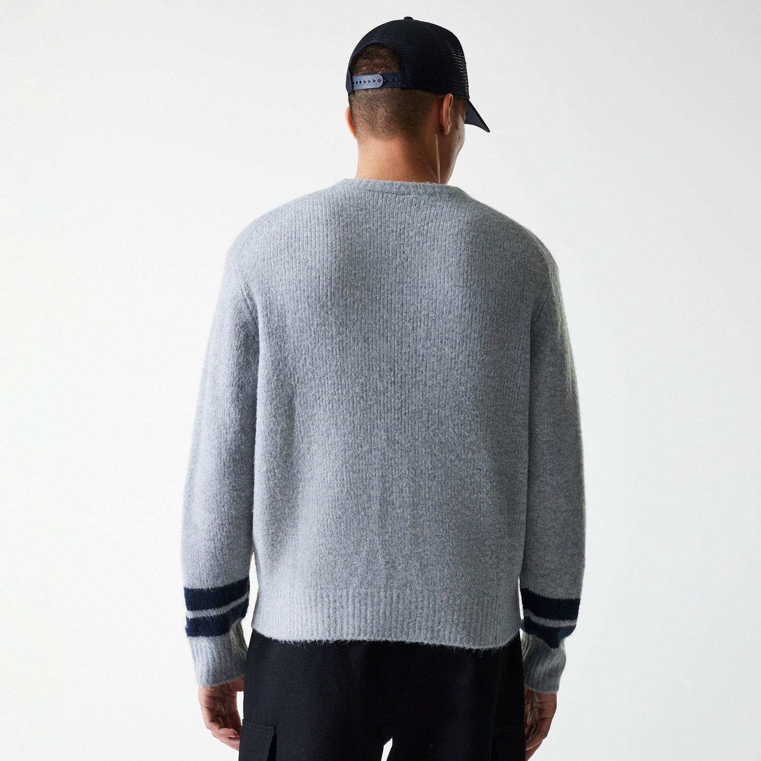 New Era - MLB KNIT SWEATER - New York Yankees - Grey Med - Headz Up 