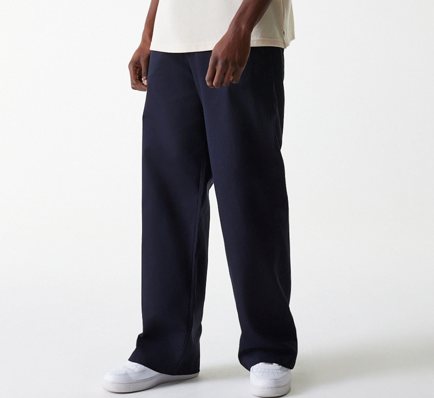 Navy New Era MLB Los Angeles Dodgers chino bukser med lommer og logo, afslappet stil til fans