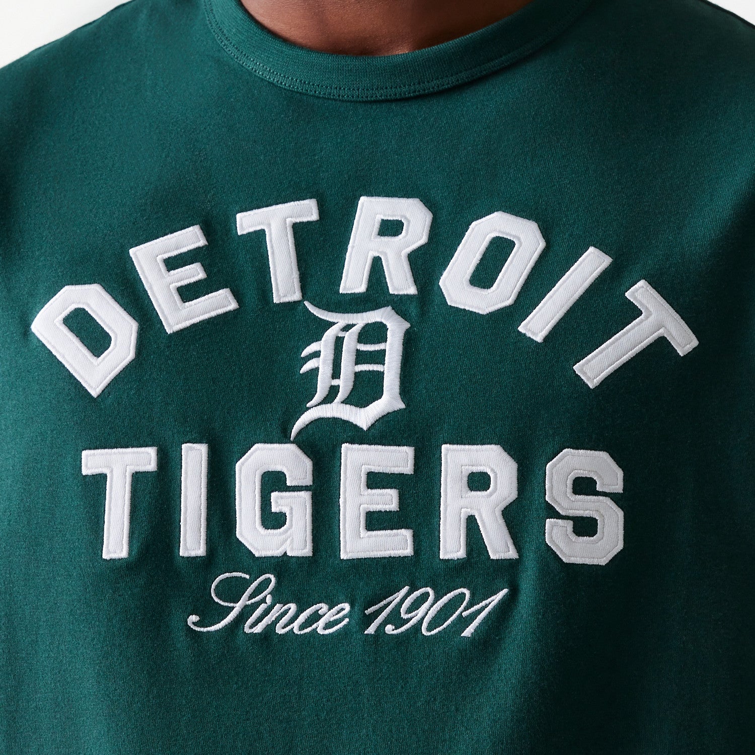 New Era - MLB HERITAGE OS TEE - Detroit Tigers - Dark green - Headz Up 