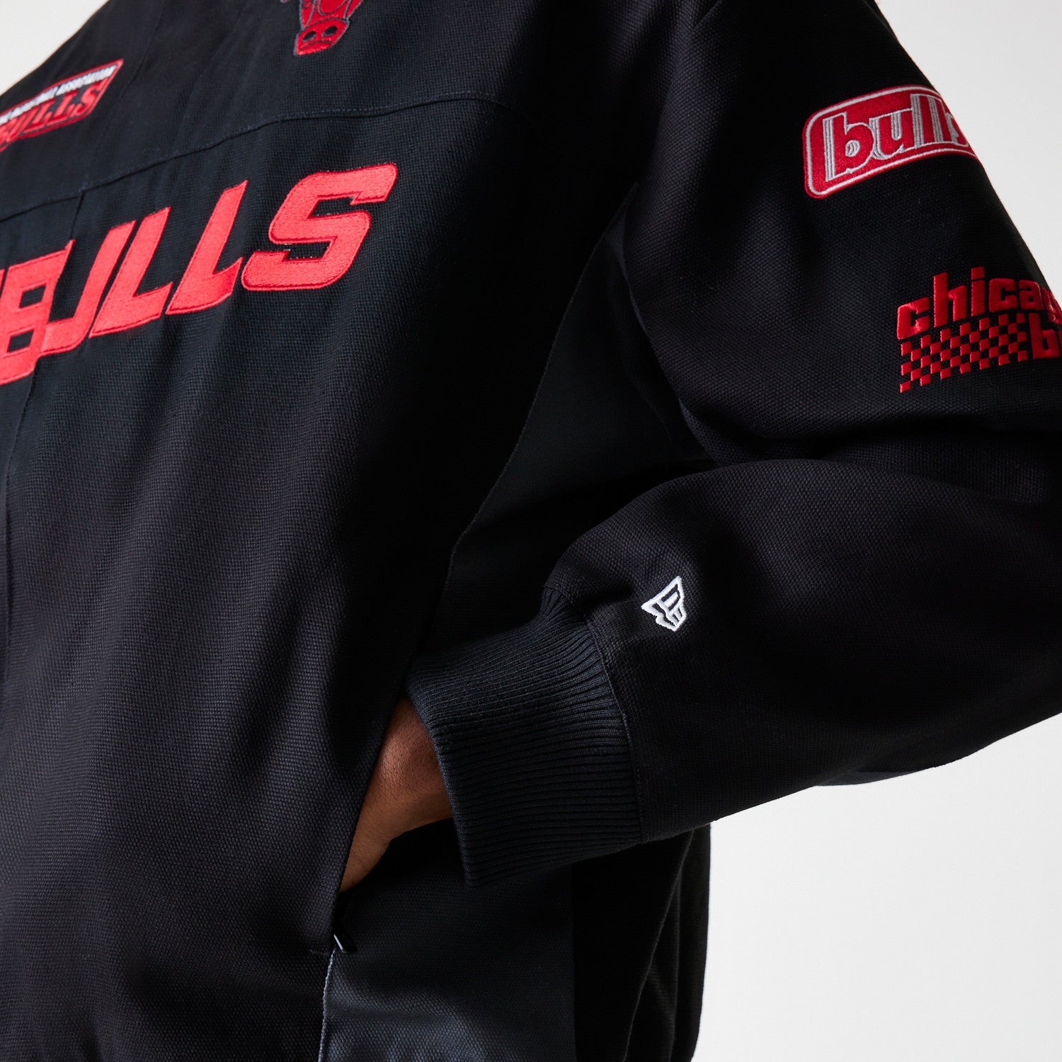 New Era - NBA MOTORSPORT Jacket - Chicago Bulls - Black - Headz Up 