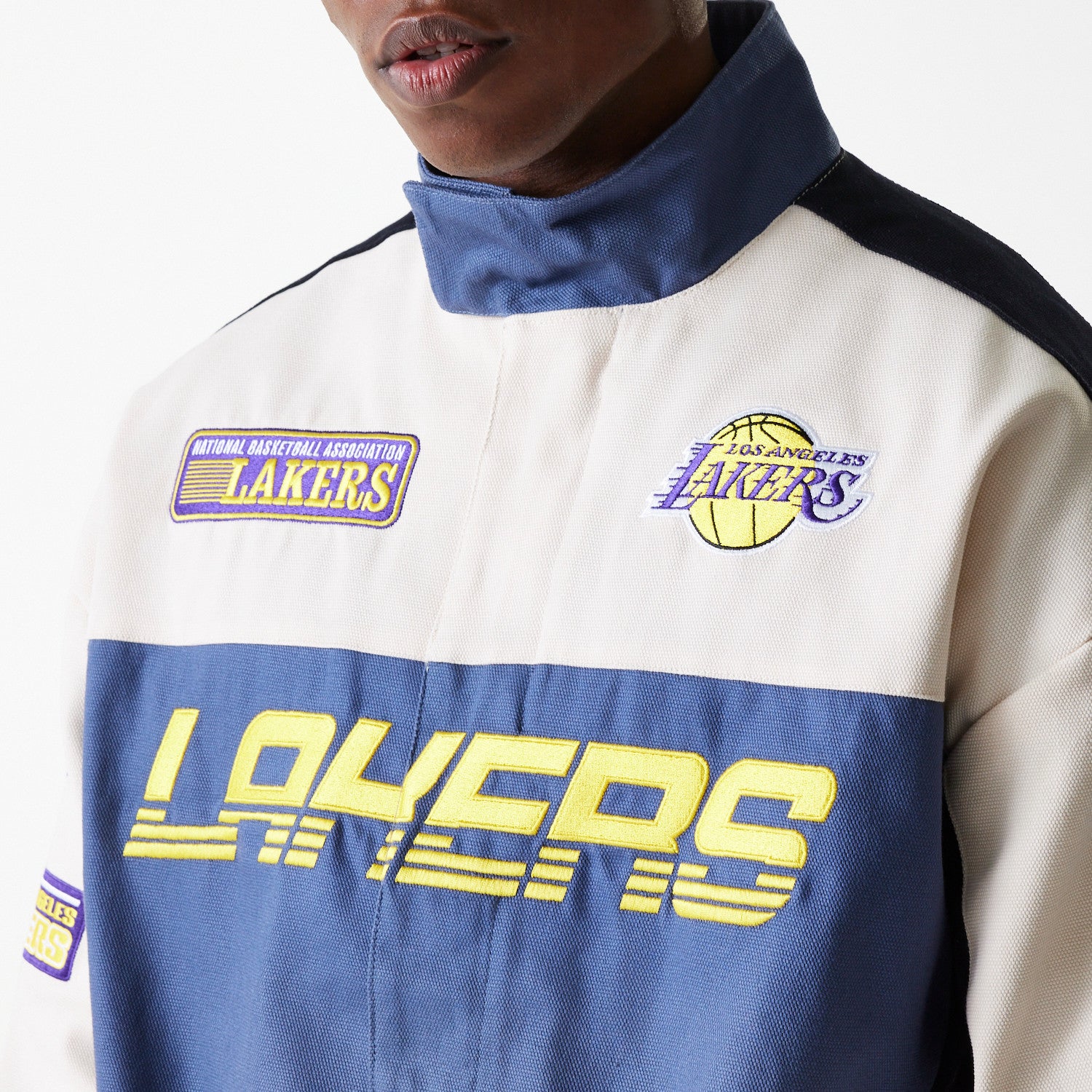 New Era - NBA MOTORSPORT Jacket - Los Angeles Lakers - Dark Blue - Headz Up 