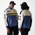 New Era - NBA MOTORSPORT Jacket - Los Angeles Lakers - Dark Blue - Headz Up 