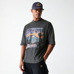 New Era - NBA WASHED GRPHC TEE - Los Angeles Lakers - Grey - Headz Up 