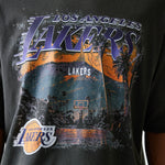 New Era - NBA WASHED GRPHC TEE - Los Angeles Lakers - Grey - Headz Up 