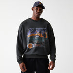 New Era - NBA WASHED GRPHC OS CREW - Los Angeles Lakers - Grey - Headz Up 