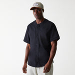 New Era - NE PINSTRIPE JERSEY TEE - Black - Headz Up 