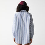 New Era - WMNS MLB STRIPE SHIRT - New York Yankees - Blue - Headz Up 