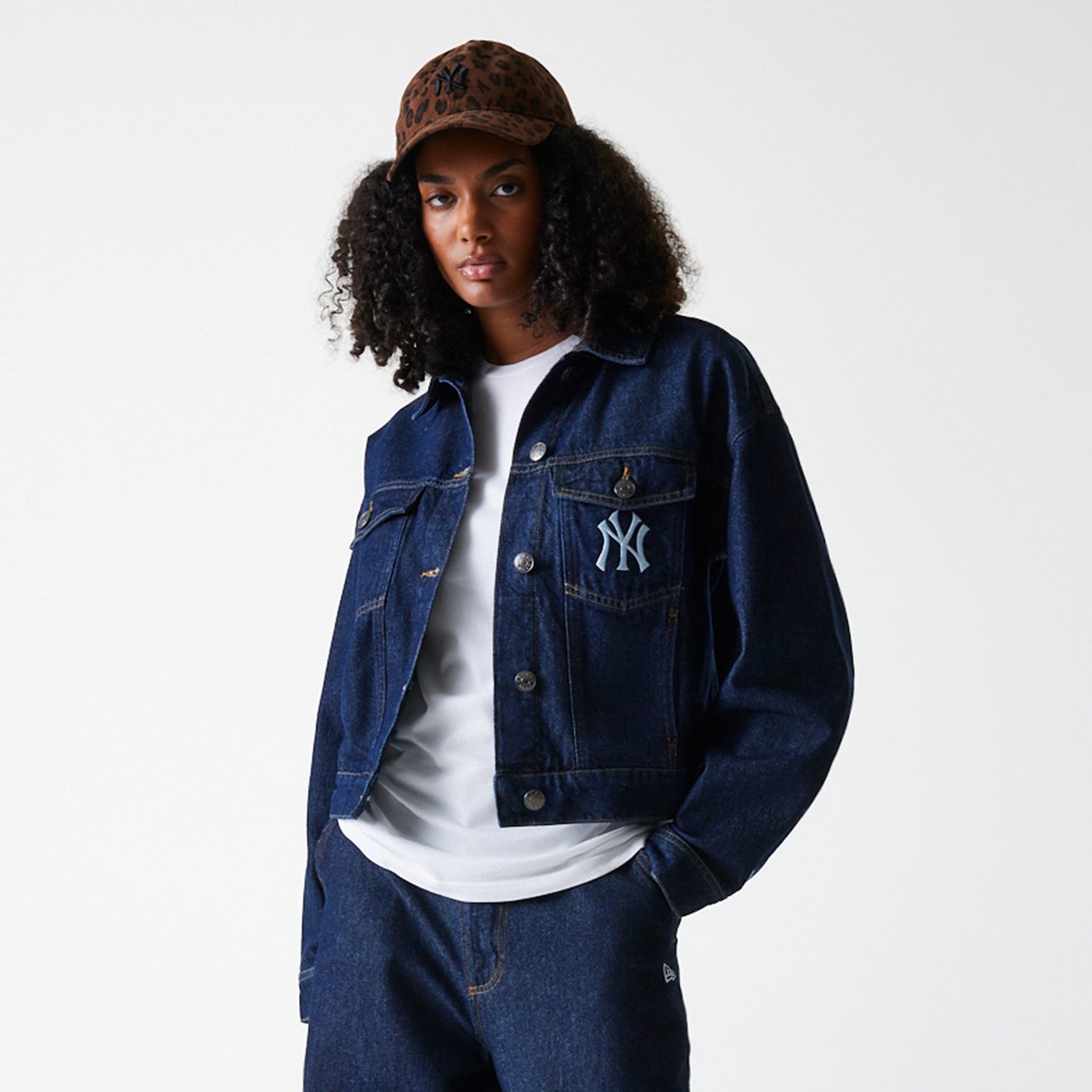 New Era - WMNS MLB REG DENIM JACKET - New York Yankees	- Blue - Headz Up 