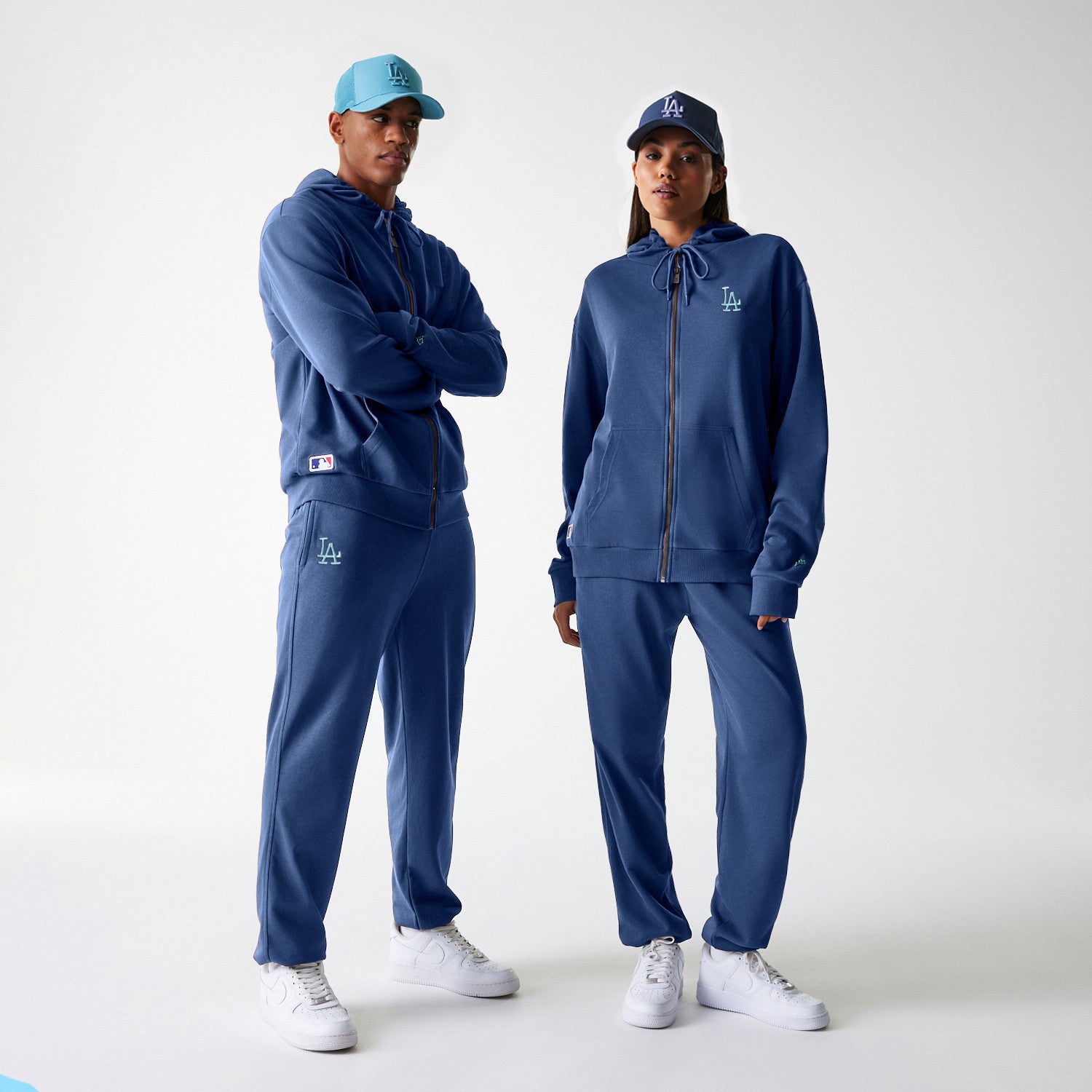 New Era - MLB MIDI LE FZ HOODIE - Los Angeles Dodgers - Blue - Headz Up 