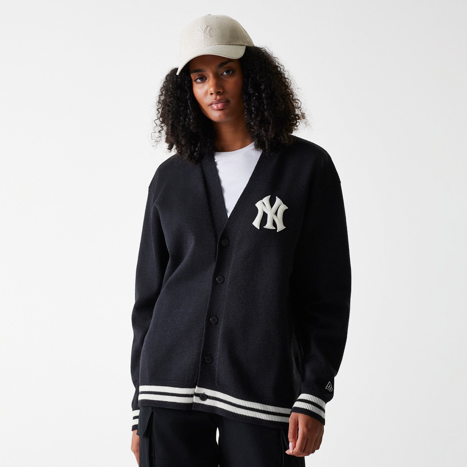 New Era - MLB KNIT CARDIGAN - New York Yankees - Black - Headz Up 