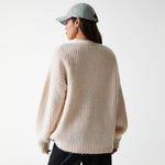 New Era - WMNS MLB KNIT CARDIGAN -	Los Angeles Dodgers - Light Beige - Headz Up 