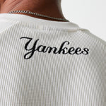 New Era - MLB WAFFLE OS TEE - NEW YORK YANKEES - Open White - Headz Up 
