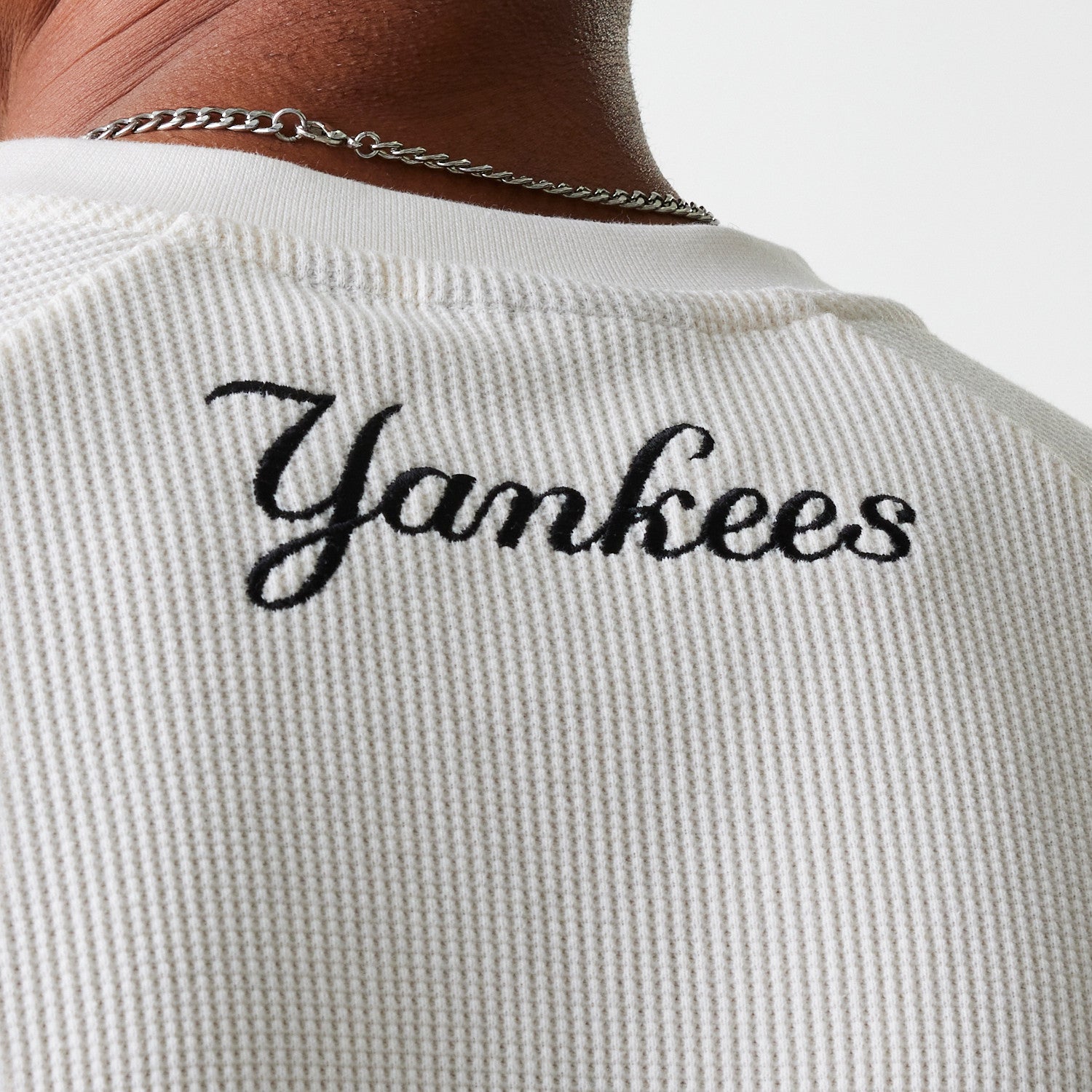 New Era - MLB WAFFLE OS TEE - NEW YORK YANKEES - Open White - Headz Up 