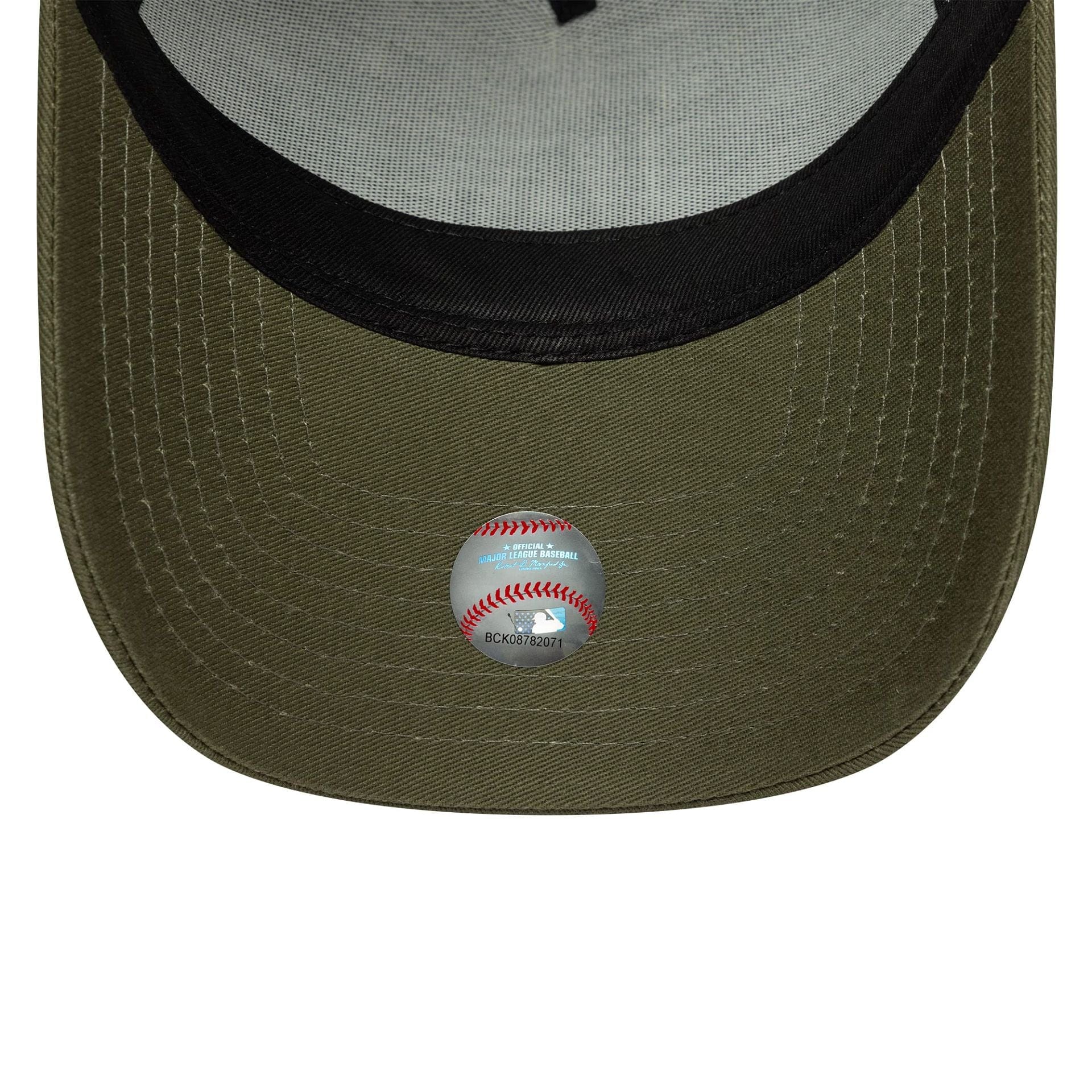 New Era - 9FORTY E-Frame - OUTLINE - Trucker Cap - Los Angeles Dodgers - Olive - Headz Up 