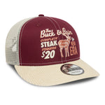 New Era - CORD - 9FIFTY Pre Curved Trucker Cap - Maroon - Headz Up 