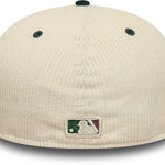 New Era - 59FIFTY Fitted Low Profile - MLB CORD - Oakland Athletics - Chrome/Dark Green - Headz Up 