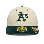 New Era - 59FIFTY Fitted Low Profile - MLB CORD - Oakland Athletics - Chrome/Dark Green - Headz Up 