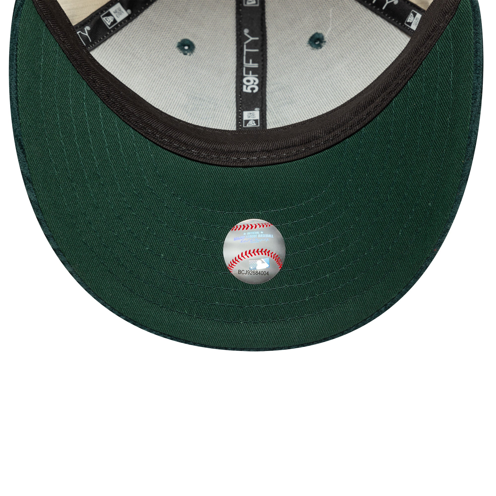 New Era - 59FIFTY Fitted Low Profile - MLB CORD - Oakland Athletics - Chrome/Dark Green - Headz Up 
