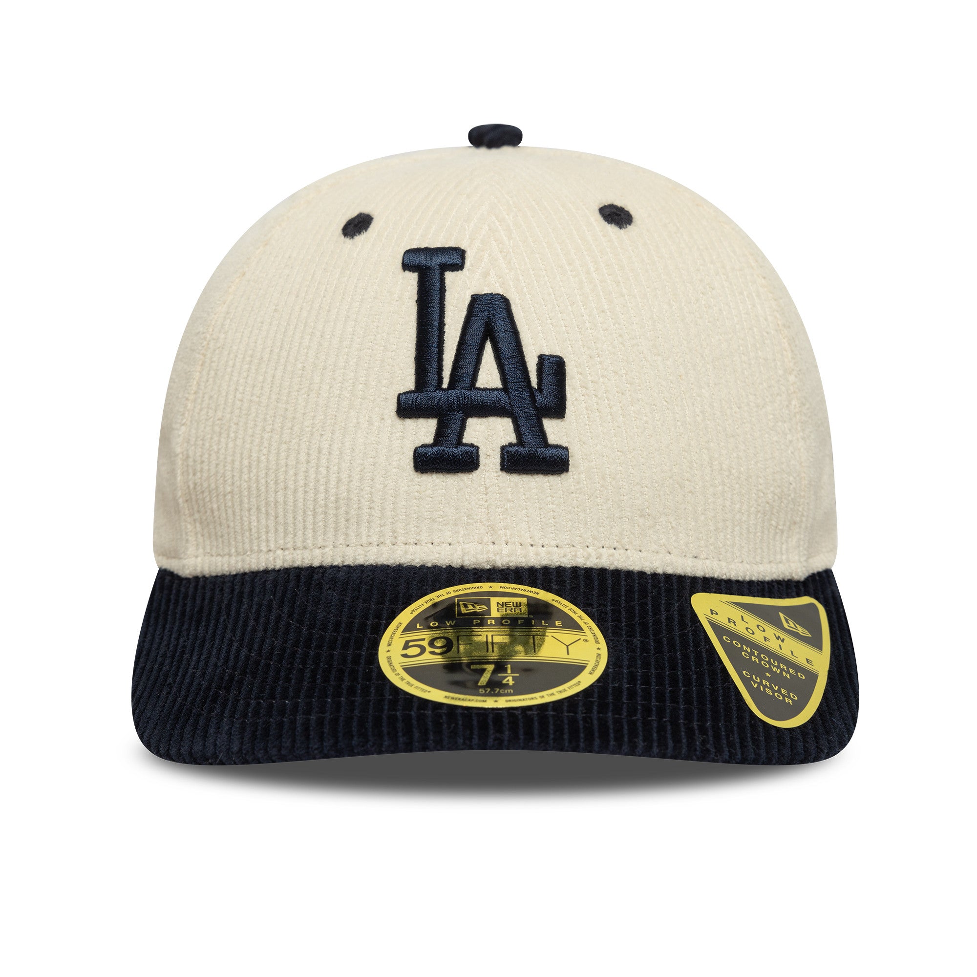 New Era - 59FIFTY Fitted Low Profile - MLB CORD - Los Angeles Dodgers - Chrome/Navy - Headz Up 