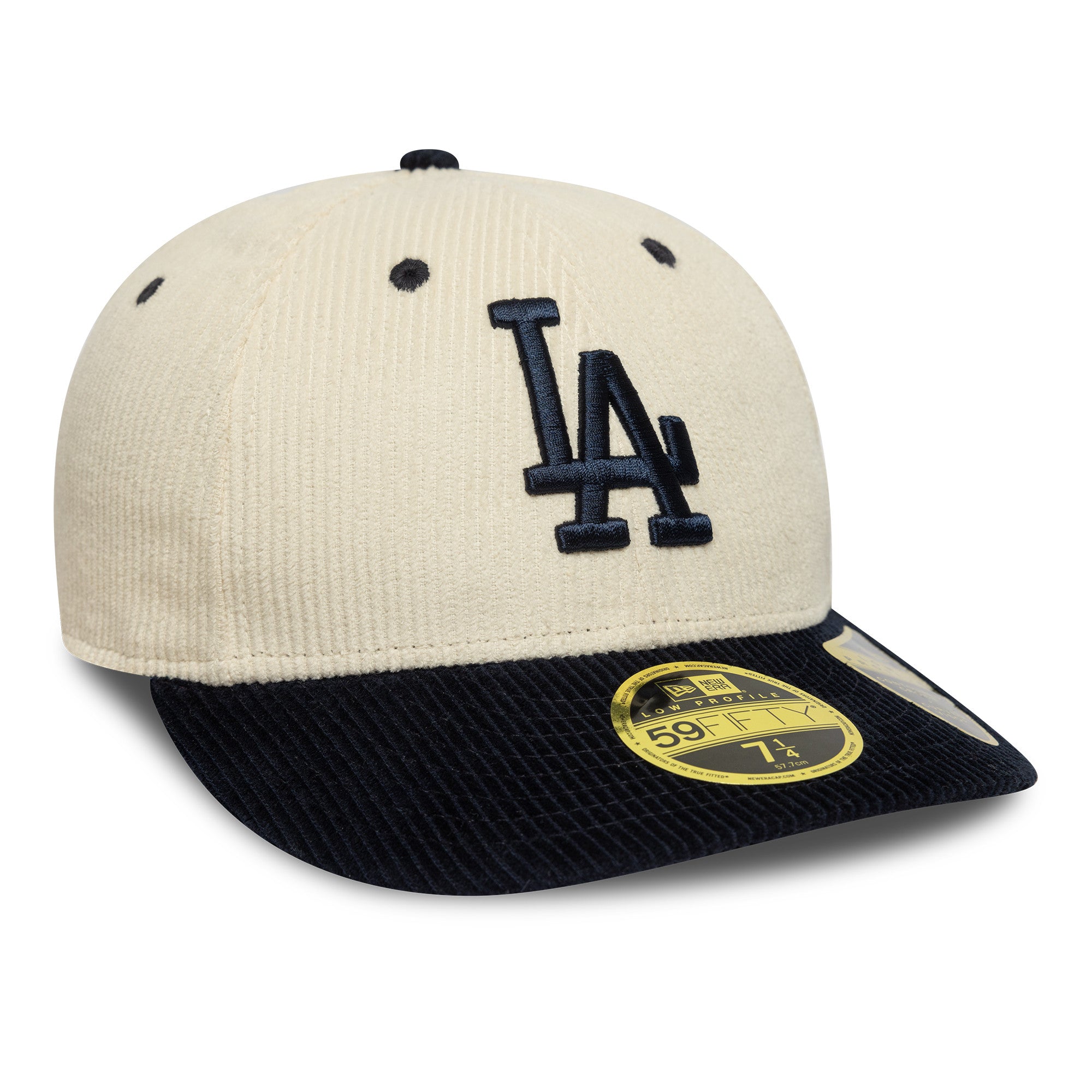 New Era - 59FIFTY Fitted Low Profile - MLB CORD - Los Angeles Dodgers - Chrome/Navy - Headz Up 