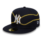 New Era - 59FIFTY - New York Yankees - MLB CHAIN WRAP - Navy - Headz Up 