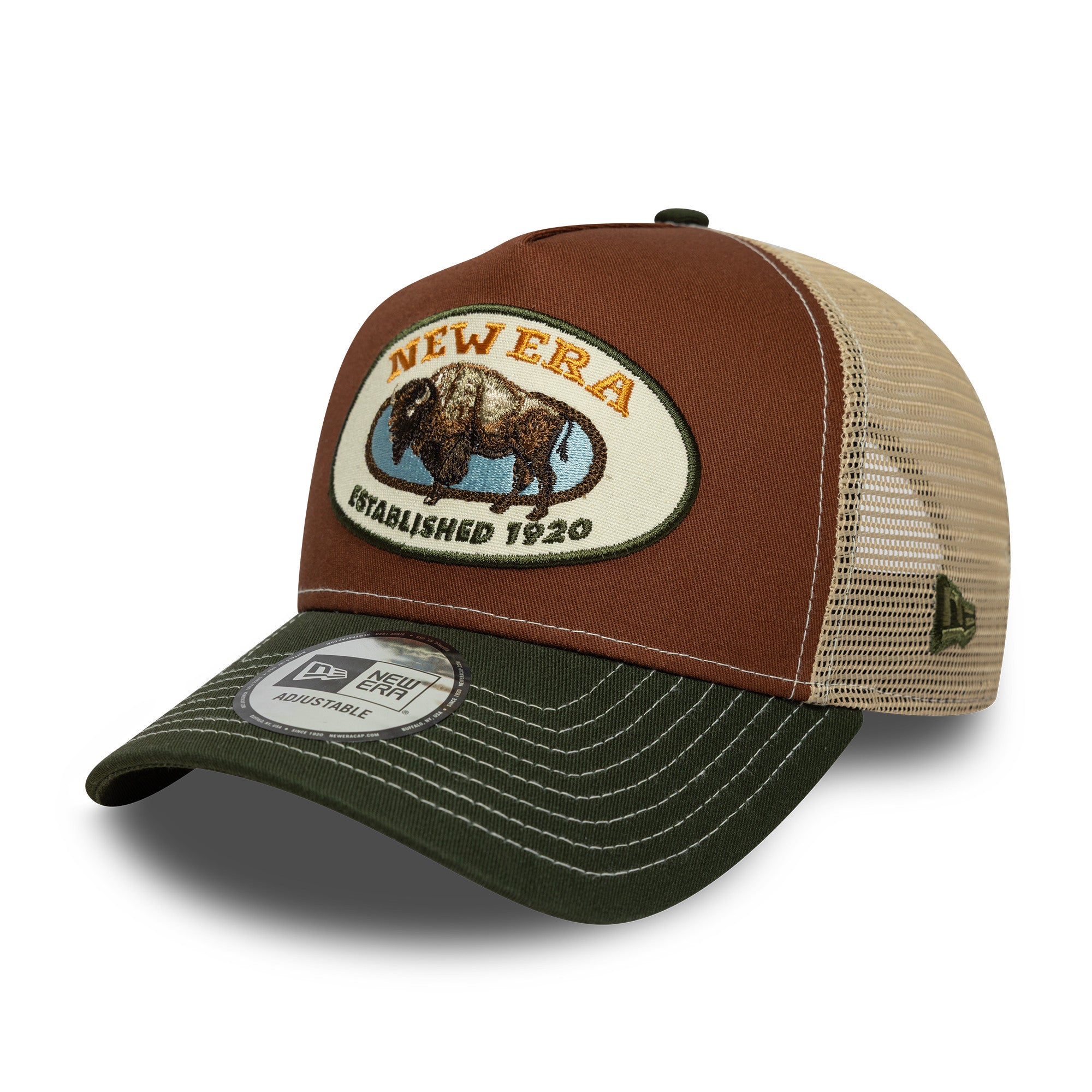 New Era - Animal Patch - Trucker Cap - Brown - Headz Up 