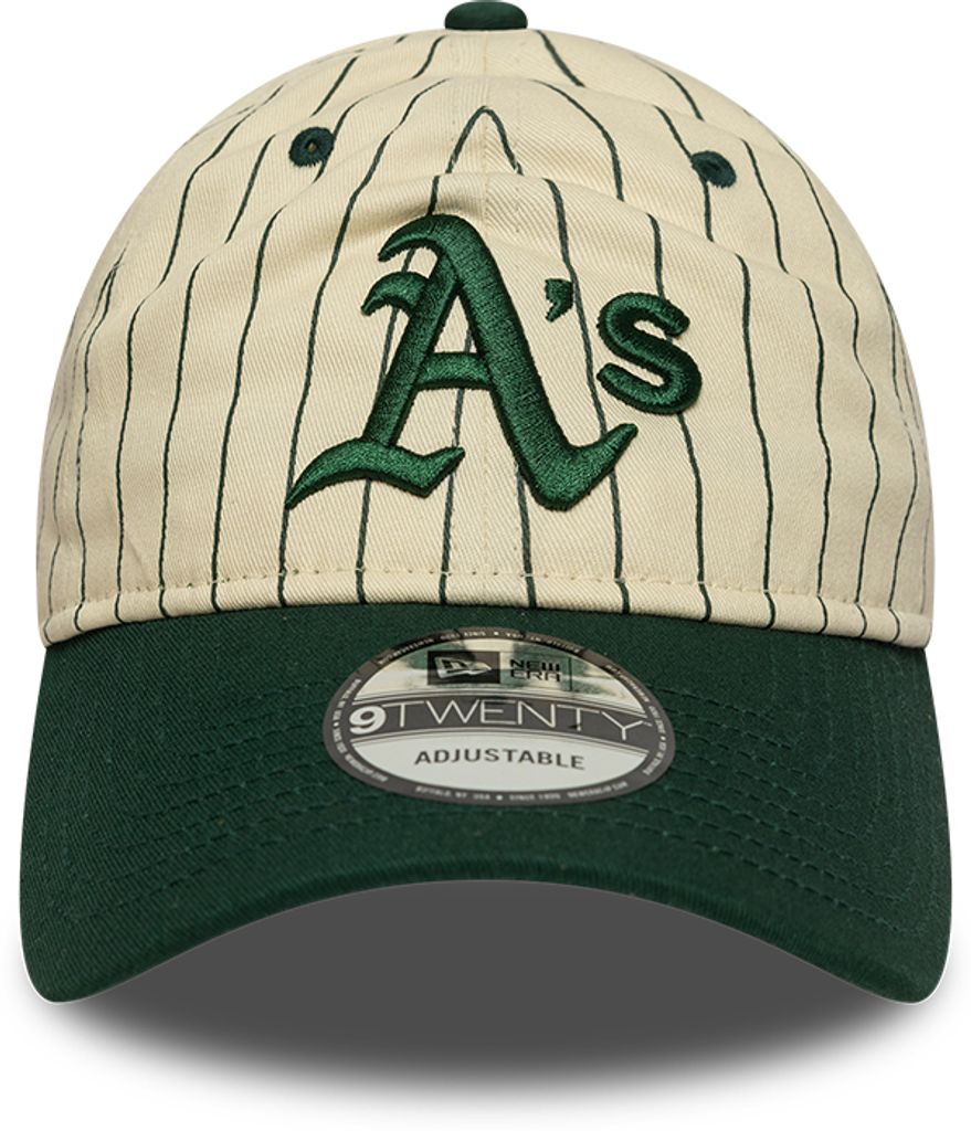 New Era - 9TWENTY - Pinstripe - Oakland Athletics - Off White/Dark Green - Headz Up 