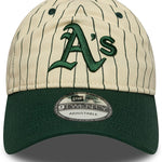 New Era - 9TWENTY - Pinstripe - Oakland Athletics - Off White/Dark Green - Headz Up 