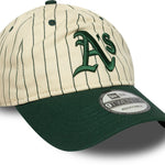 New Era - 9TWENTY - Pinstripe - Oakland Athletics - Off White/Dark Green - Headz Up 