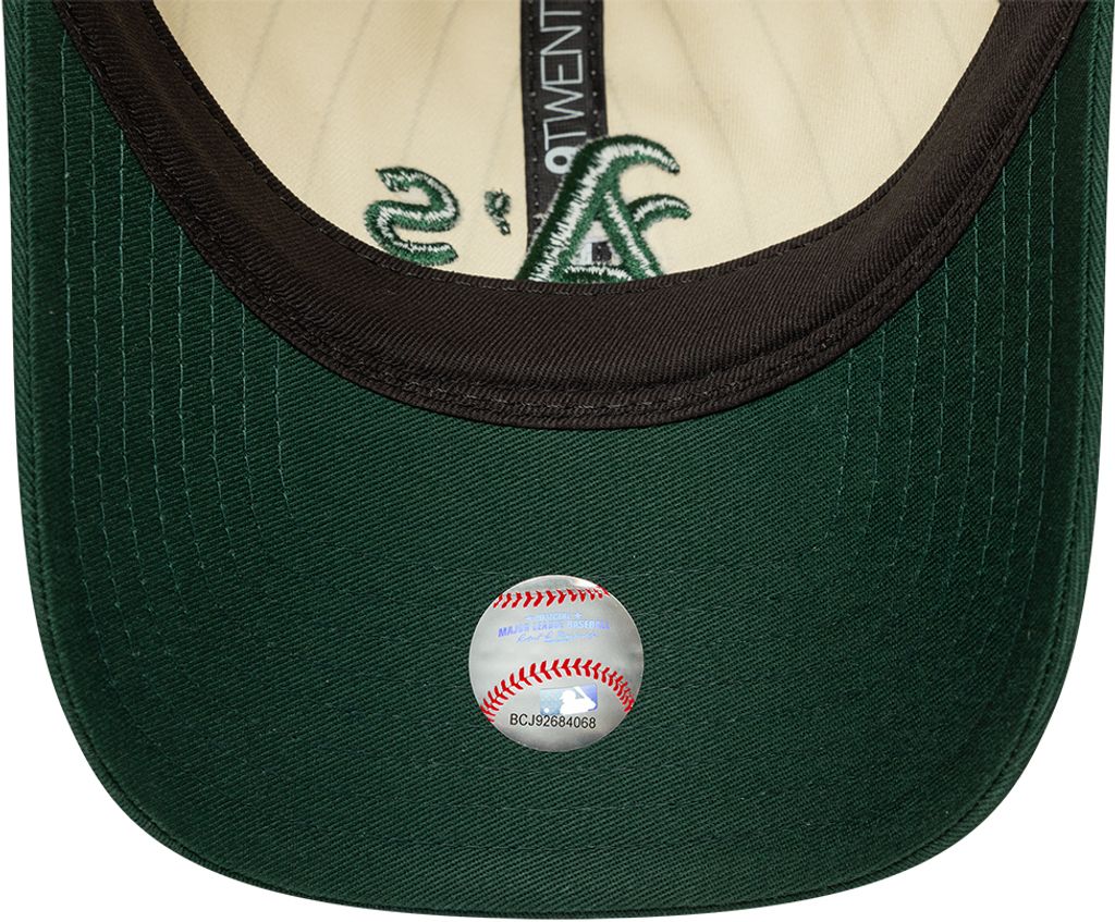 New Era - 9TWENTY - Pinstripe - Oakland Athletics - Off White/Dark Green - Headz Up 