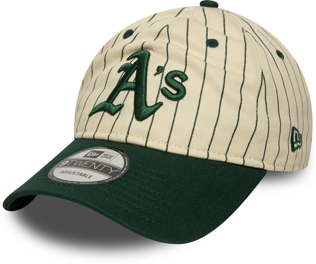 New Era - 9TWENTY - Pinstripe - Oakland Athletics - Off White/Dark Green - Headz Up 