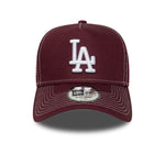 New Era - Los Angeles Dodgers - WS - E-Frame Trucker Cap - Maroon - Headz Up 